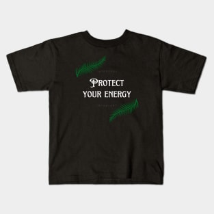 Protect Your Energy | Introvert Art Kids T-Shirt